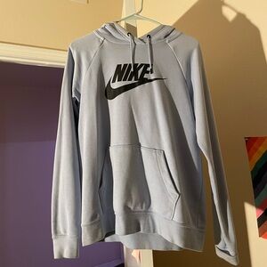 Nike Sky Blue Hoodie with Black Logo
